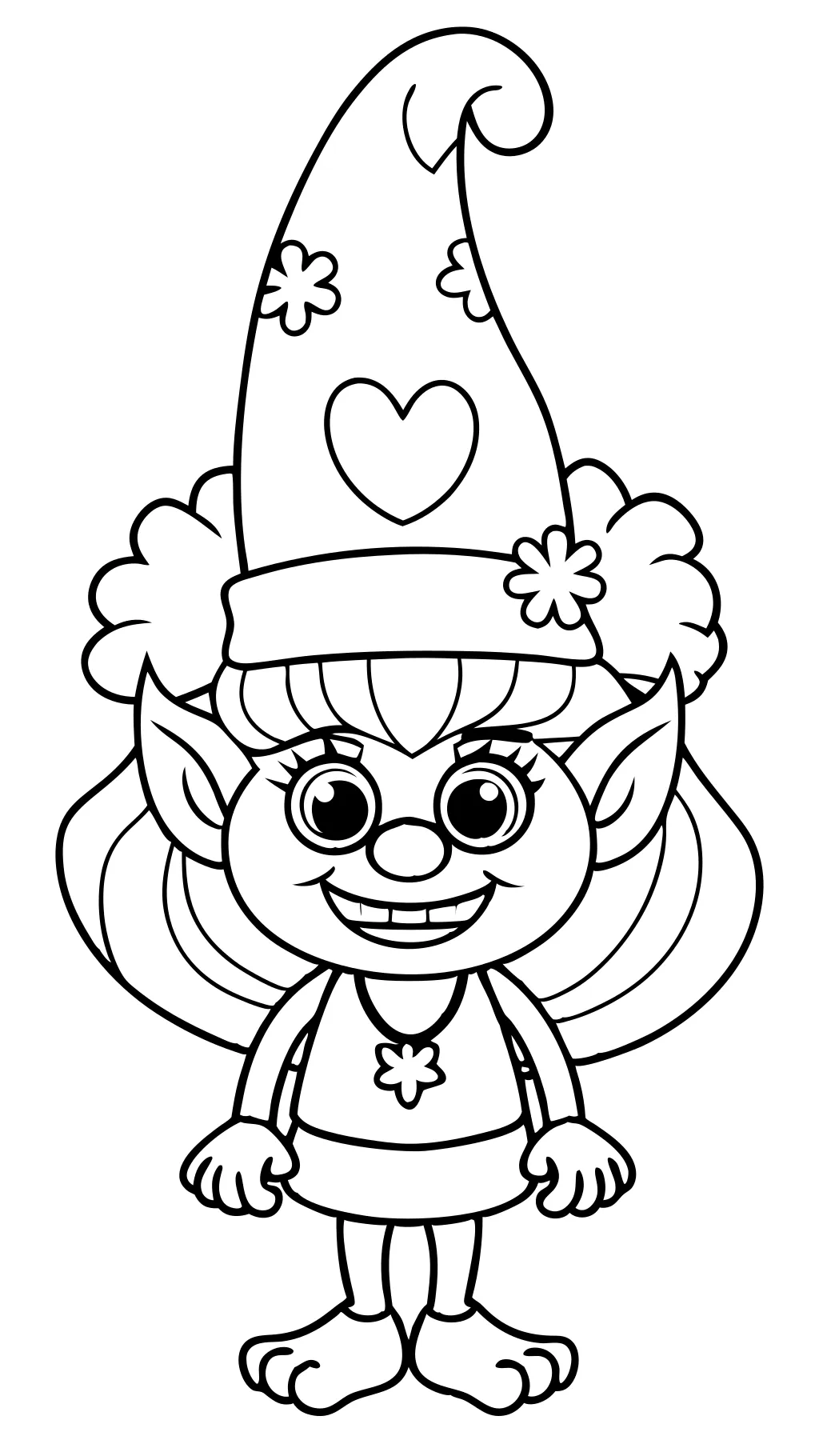 cute trolls coloring pages